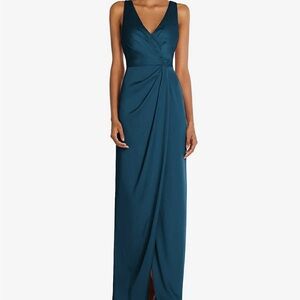 After Six Backless Dark Teal Dress